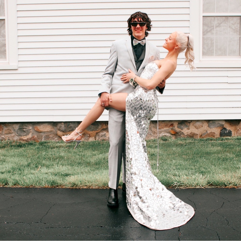 Sherri Hill broken mirror dress